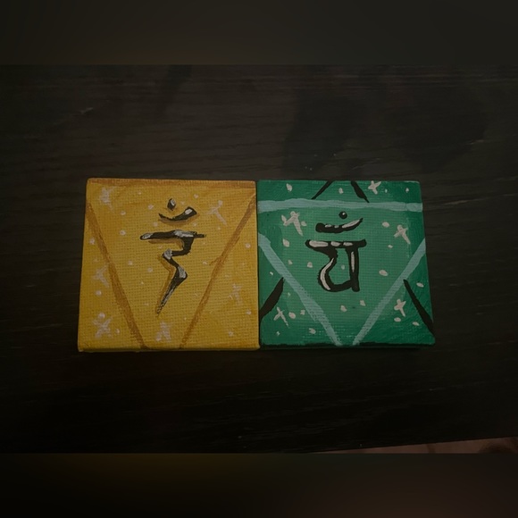 BLESSED ANGELS Mini Chakra Collection✨ 7 pc Chakra paintings - Picture 4 of 7